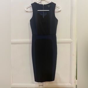 XOXO Navy‎ Blue and Black Sheath Dress